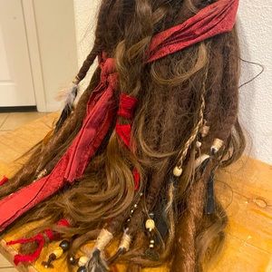 Disney parks inspired Jack sparrow wig